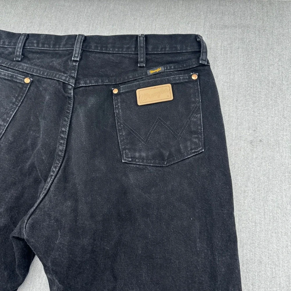 Wrangler Jeans Mens 38x30 Black 1013MWZWK Original Fit Cowboy Cut Straight Leg